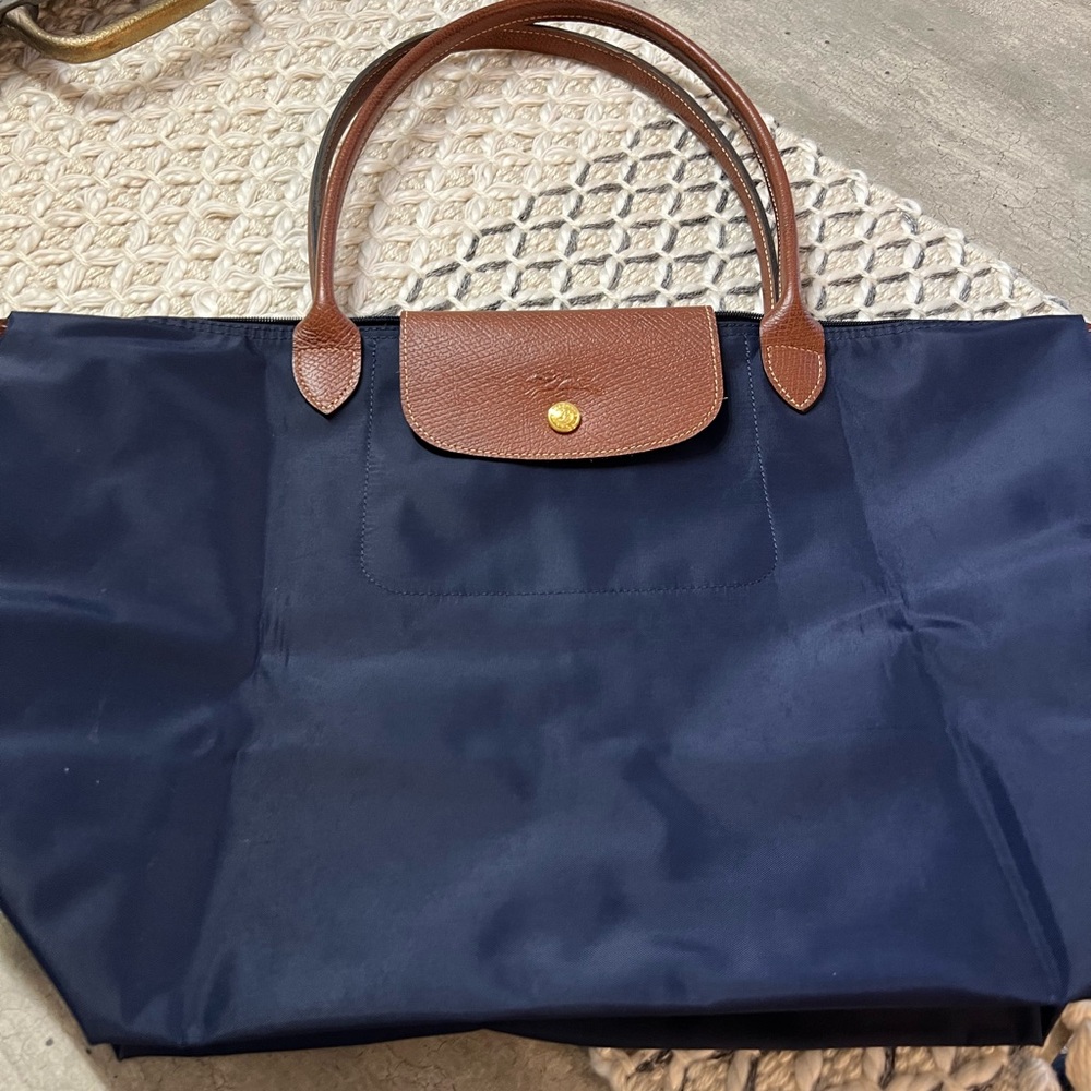 Longchamp navy large tote